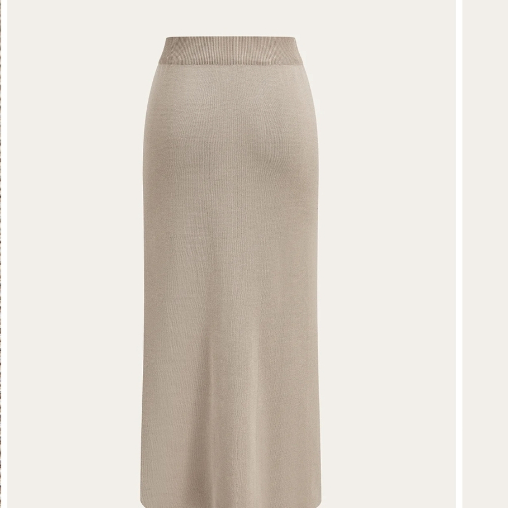 Commense Knit Skirt Set Ivory with Button Down S NWT - Picture 3 of 6